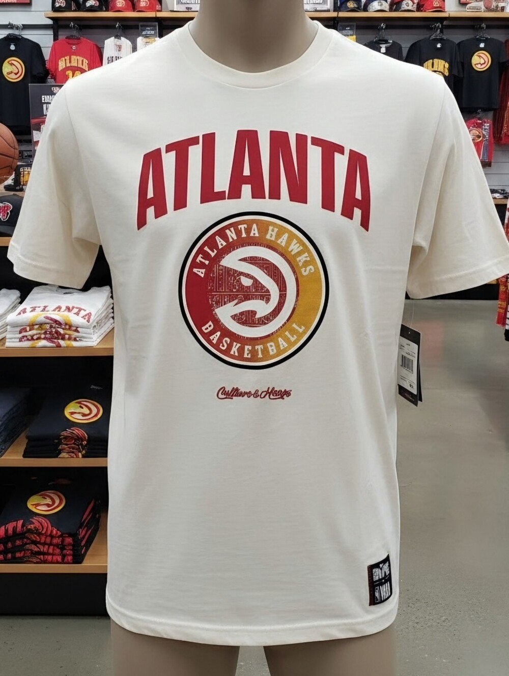 Men's Atlanta Hawks NBA x Two Hype Cream Culture & Hoops Collection Premium LRG